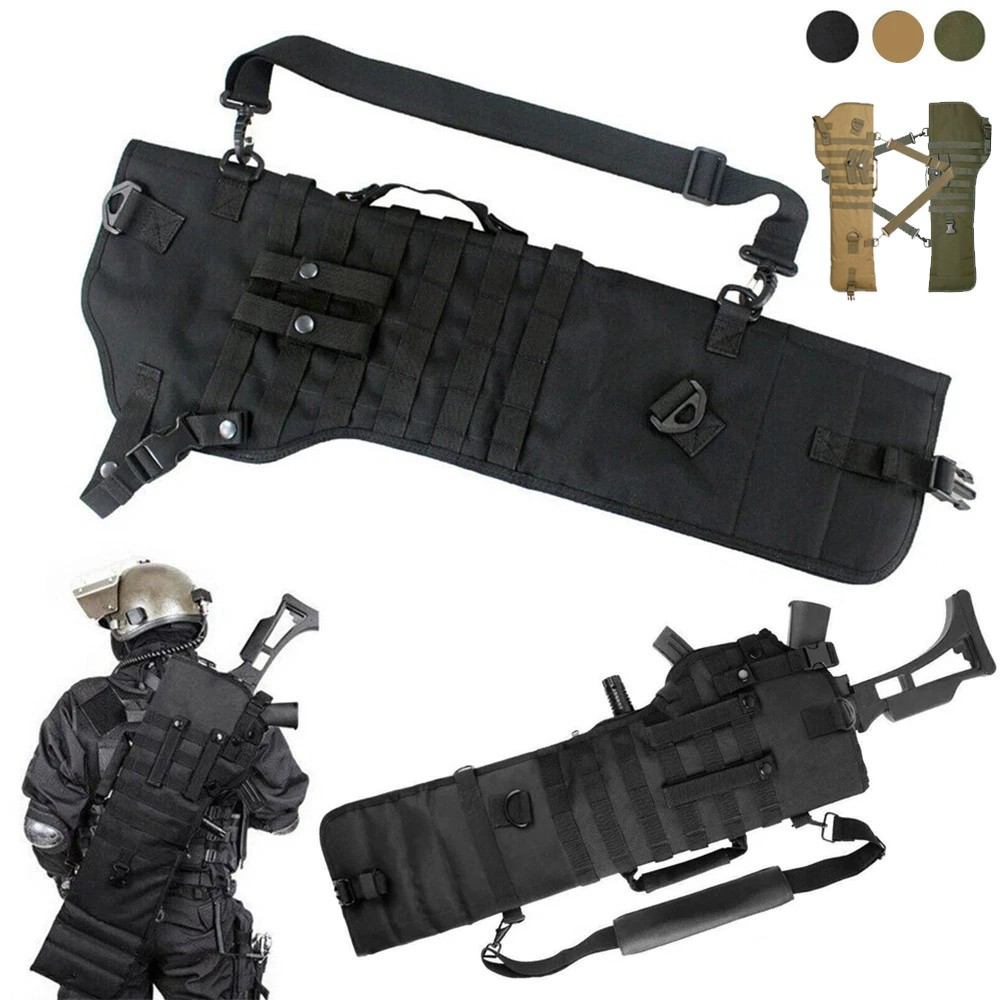Men Tactical Rifle Gun Shotgun Military Shoulder Bag Carry Case Hunting Backpack