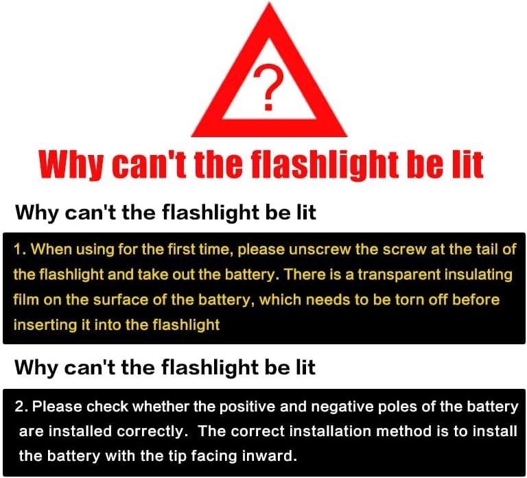 haixnfire Tactical Flashlight Type-C USB Rechargeable 6000 lumens Zoomable LED W