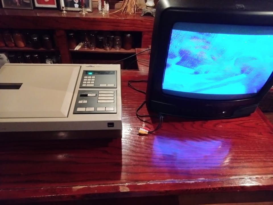 Two Pioneer VP-1000 Laserdisc Players plus additional collection