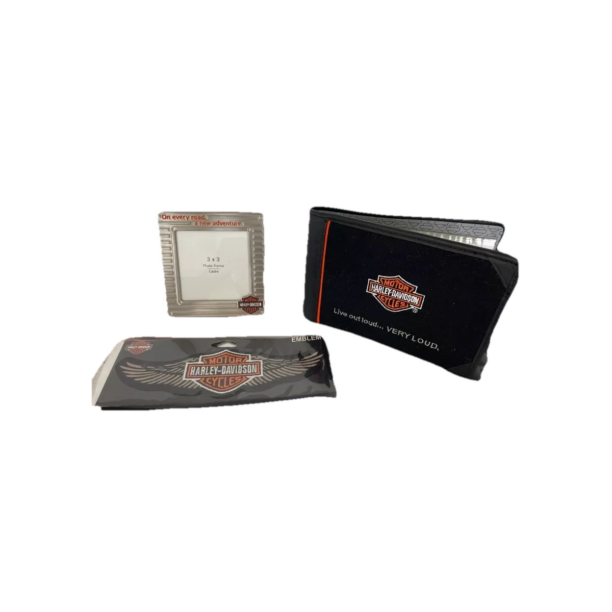 Harley Davidson Wing 8”Patch for Jacket Vest w/Photo Frame Photo Album Cycles