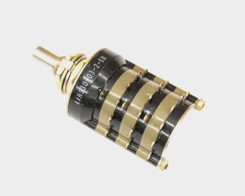 M3786/4-5060 Grayhill Rotary Switch Flatted Shaft Solder Lug