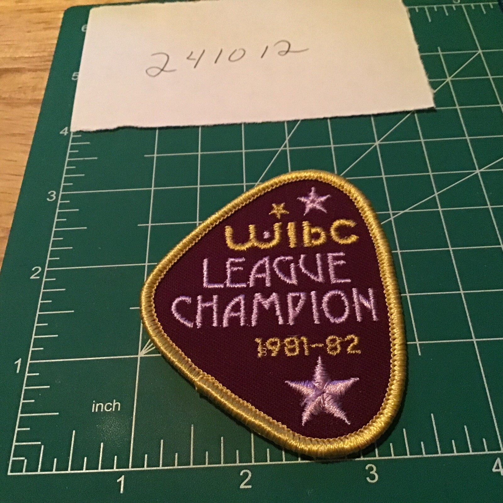 Vintage Bowling Patch - WIBC League Champion 81 82