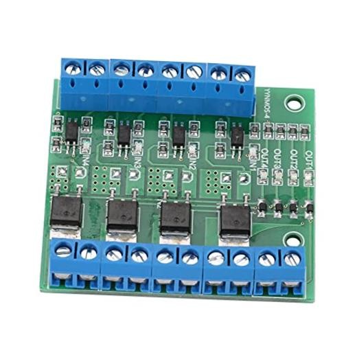 Mosfet Driver Board,PWM MOS FET Module, 4-Channel Module PLC Amplifier Circuit