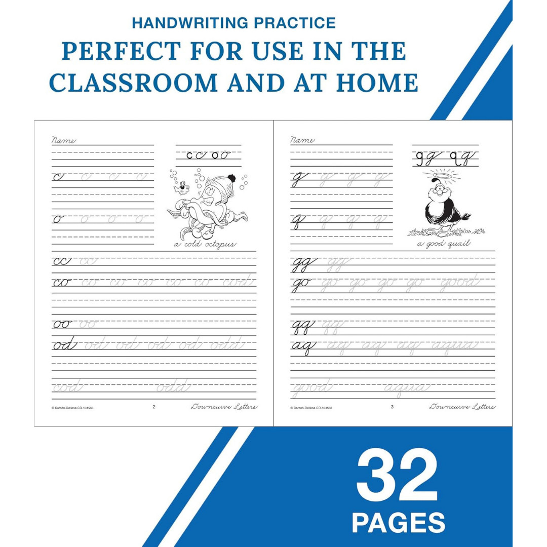 Beginning Traditional Cursive Handwriting Workbook for Kids Handwriting Pract..
