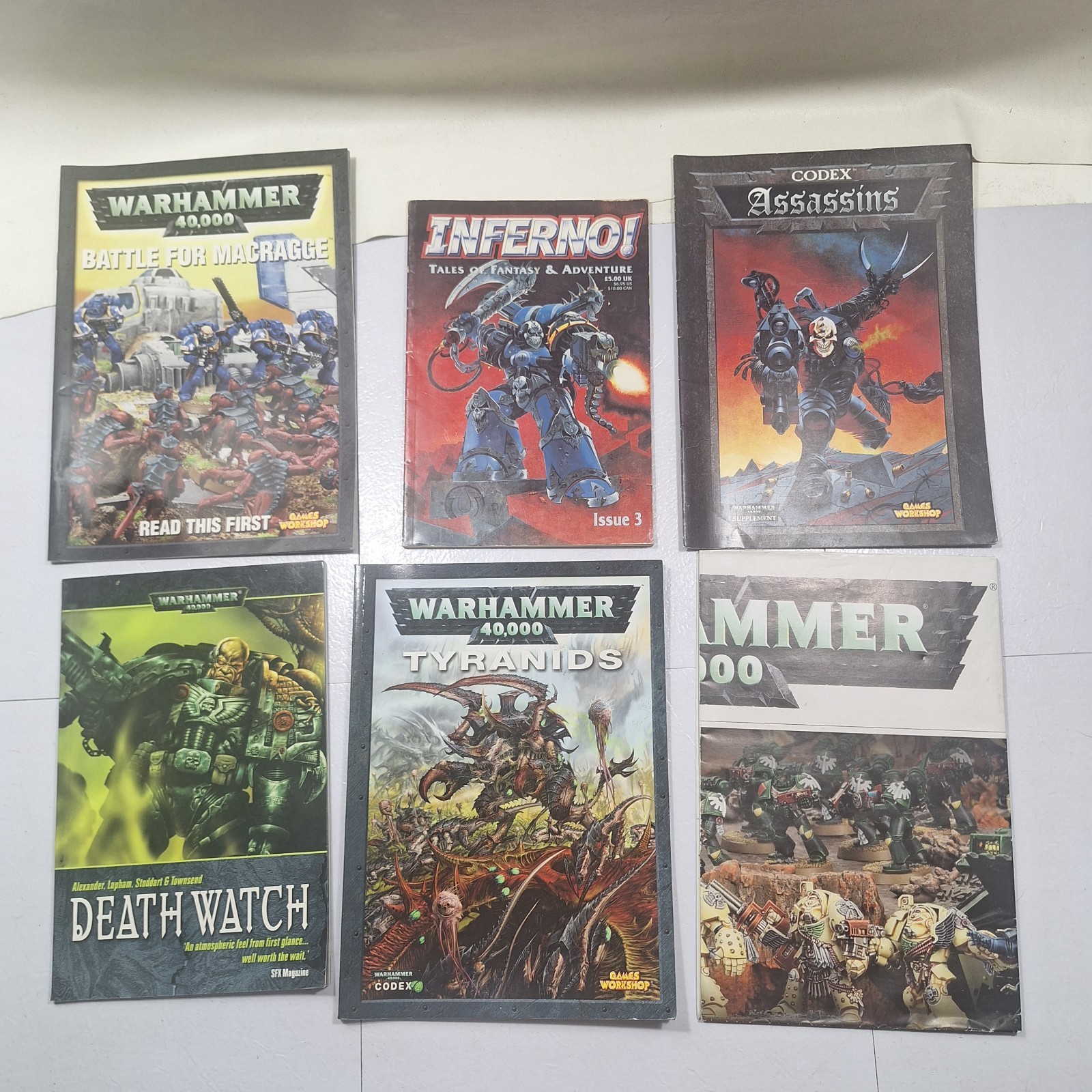 Warhammer 40k lot Codex Assassins Supplement Games Workshop Citadel Guide Book