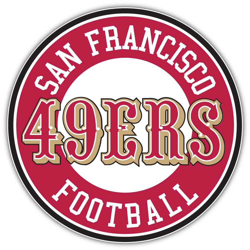 San Francisco 49ers Logo NFL Sport Car Bumper Sticker Decal "SIZES"