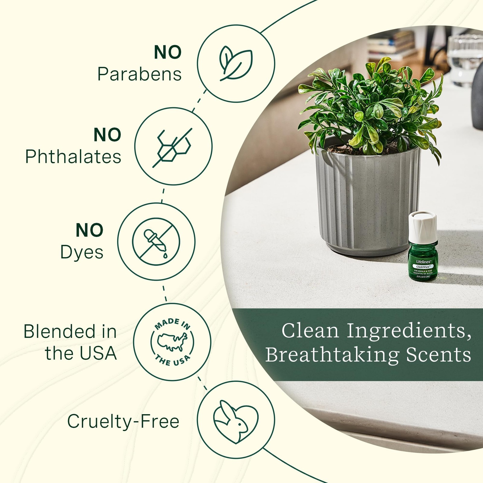 ClickWick Essential Oil Blends for Diffusers, 4-Pack Discovery Set - Essentia...