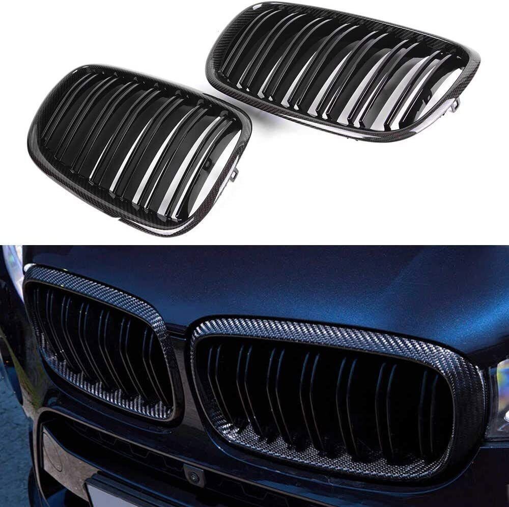 Carbon Fiber Front Bumper Grille Fit for BMW X5 E70 (2007-2013) X6 E71