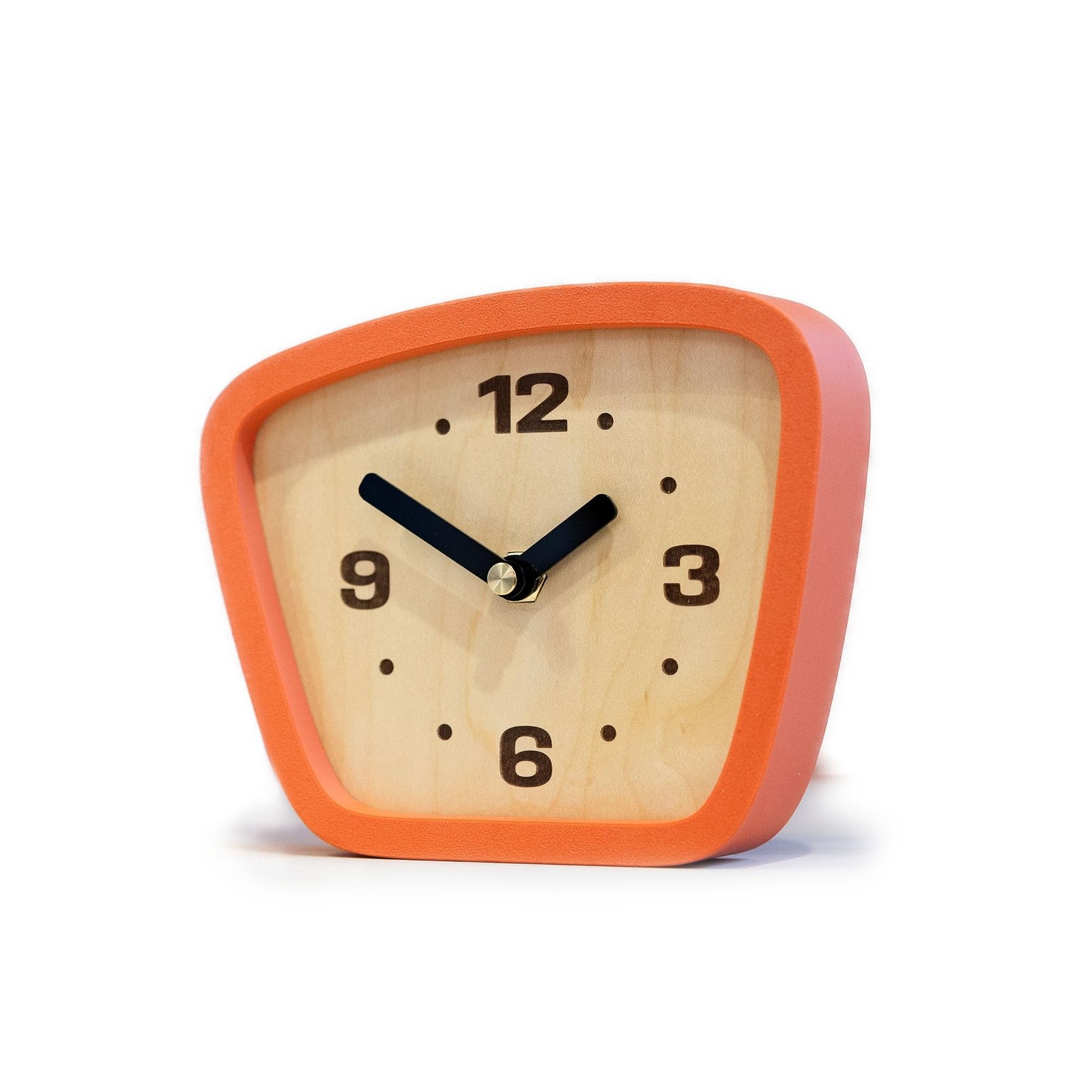 Handcrafted Mid-Century Modern Clock – Silent Movement for Desk, Table & M
