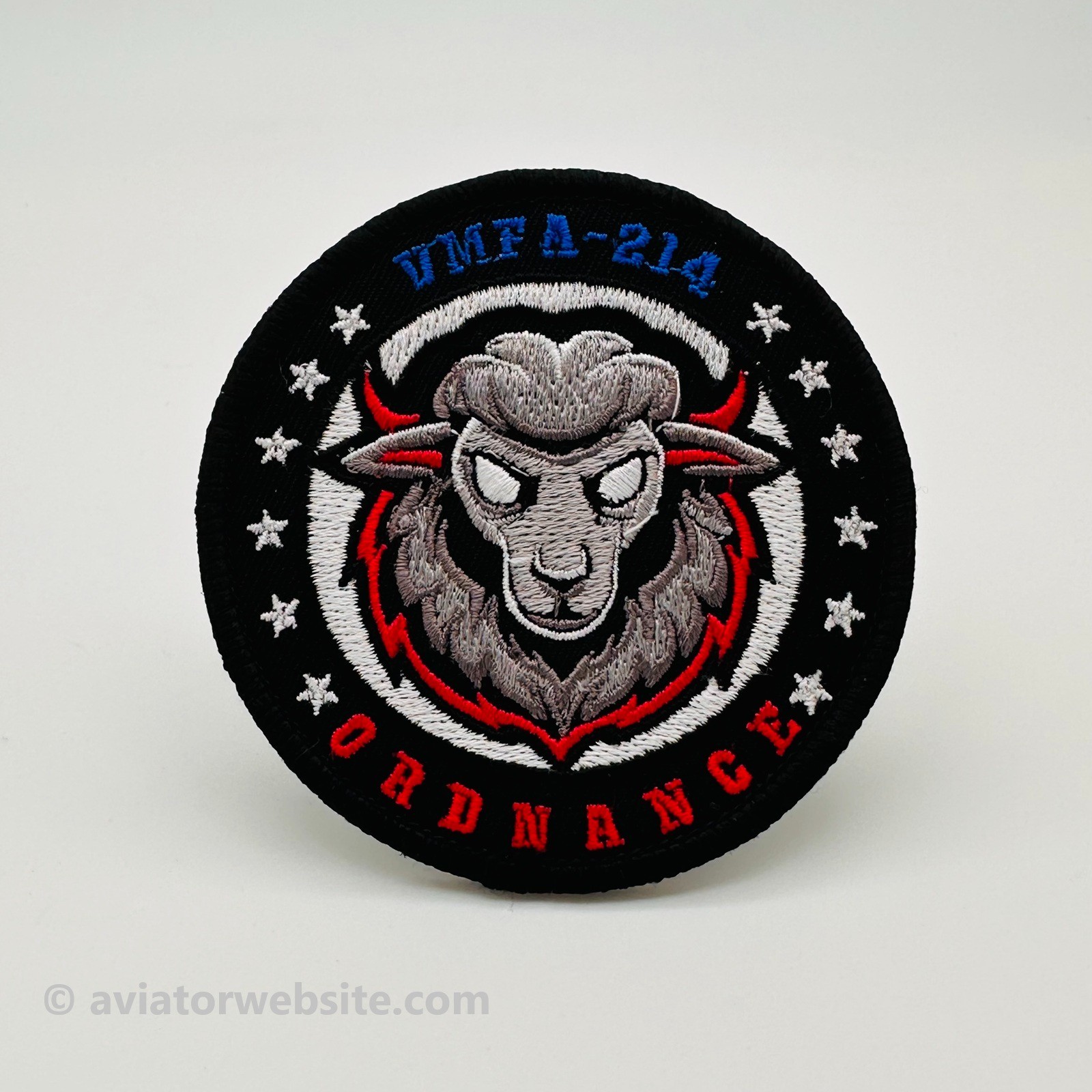 VMFA-214 "Black Sheep" Ordnance 2026 F-35B Lightning II Patch w/ Hook&Loop