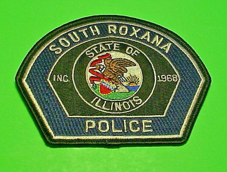 SOUTH ROXANA  ILLINOIS  IL  3 3/8" x 4 1/4"   POLICE PATCH  FREE SHIPPING!!!