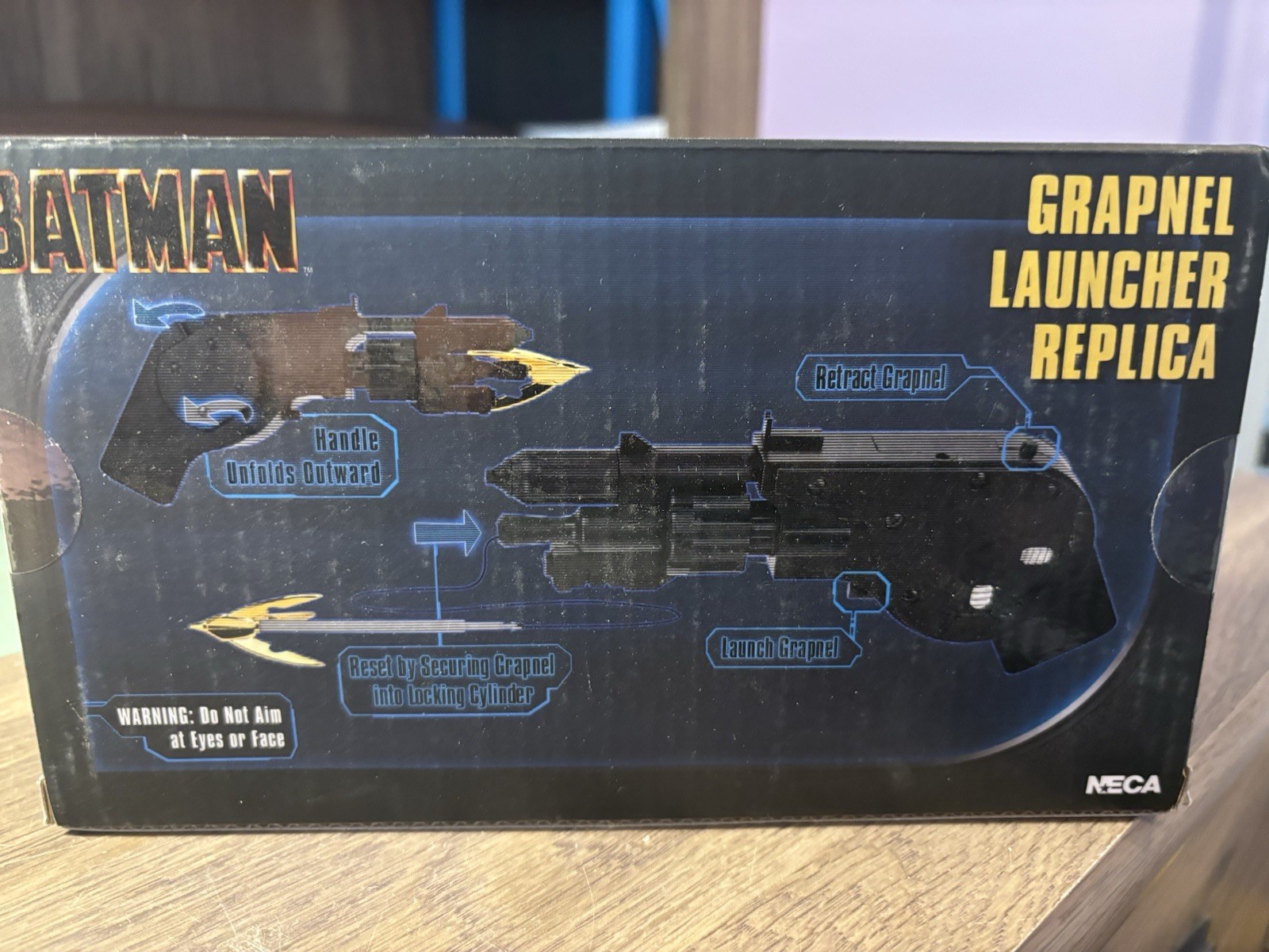 NECA Batman Grapnel Launcher Replica DC Movies Industry Reproduction Collectible