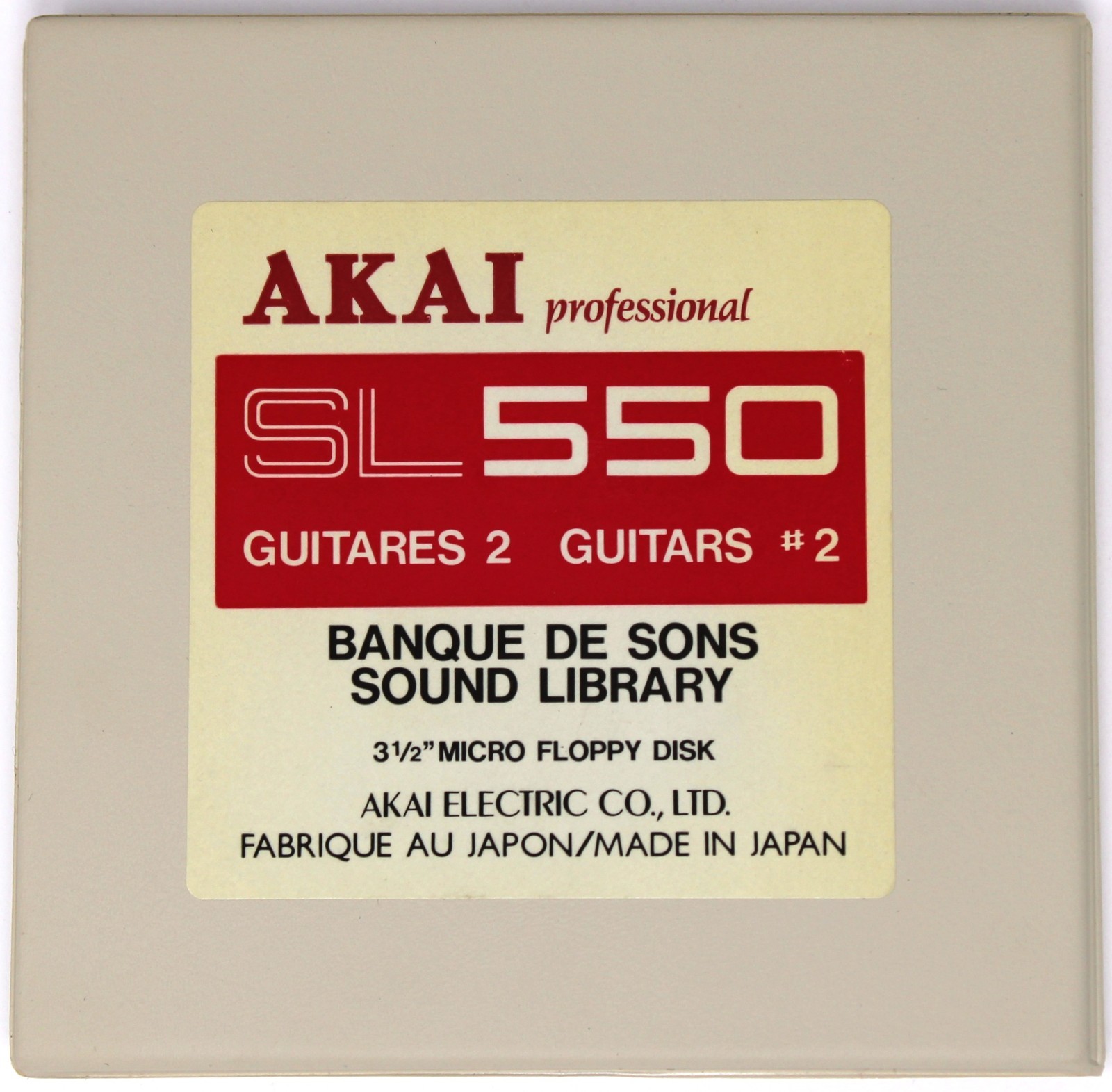 Akai SL550 Guitars #2 S900 Format Floppy Disk Banque De Sons