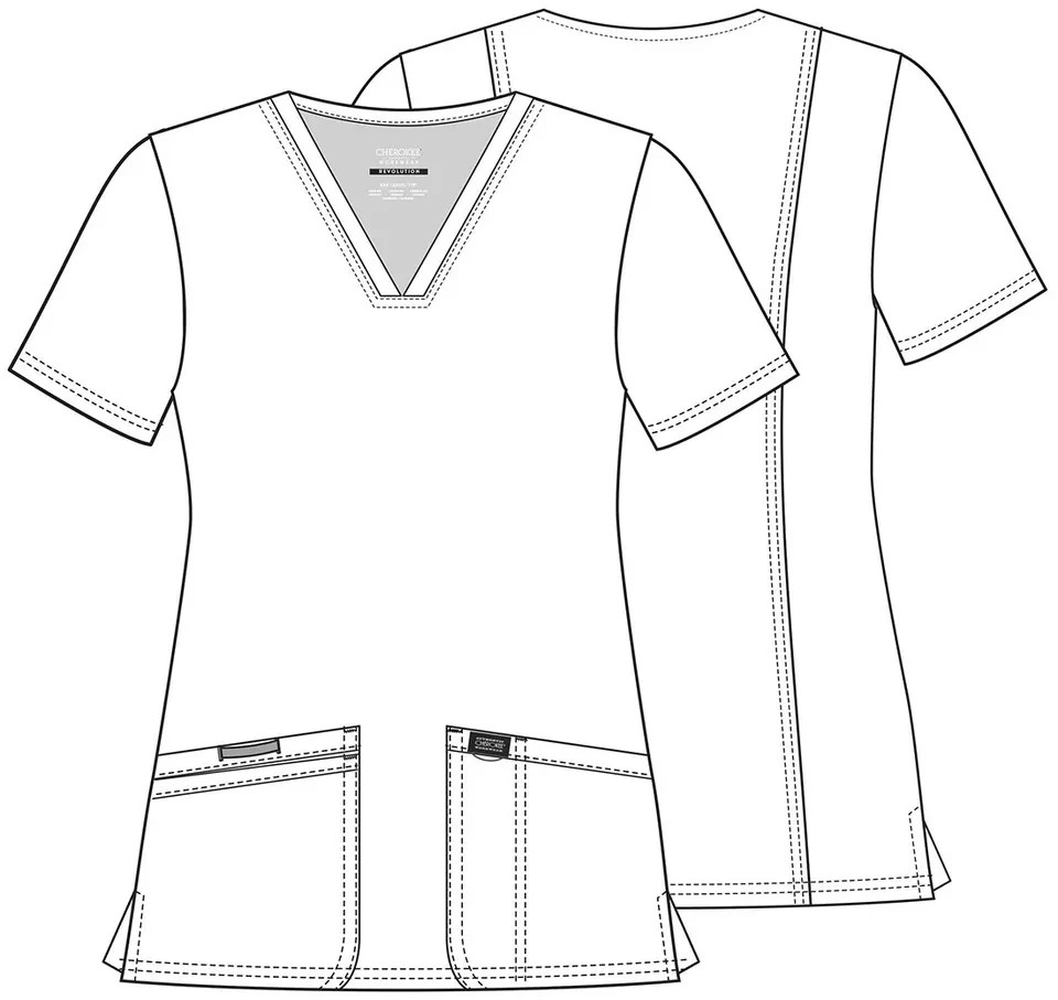 Cherokee Womens Scrubs WW Revolution V-Neck Top WW620 Fast Free Ship