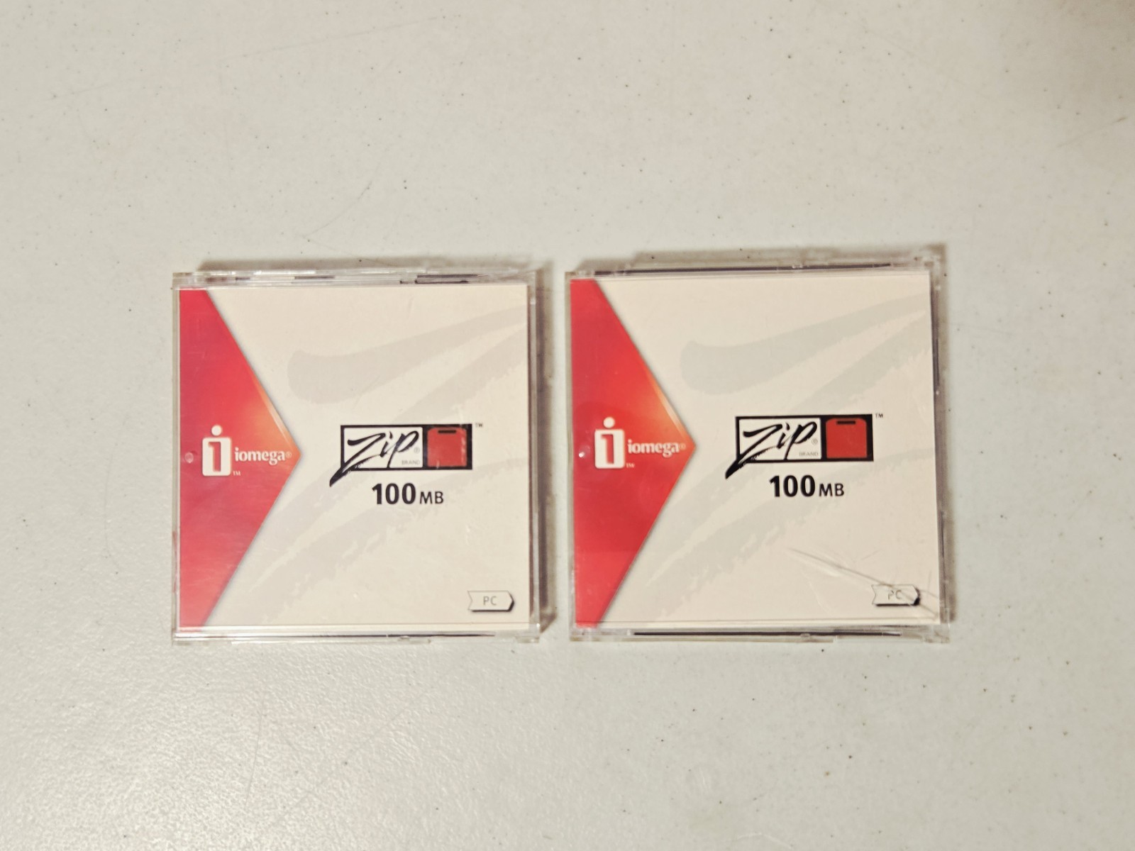 Iomega Zip 100 MB Disks PC (Lot of 2) - Preowned