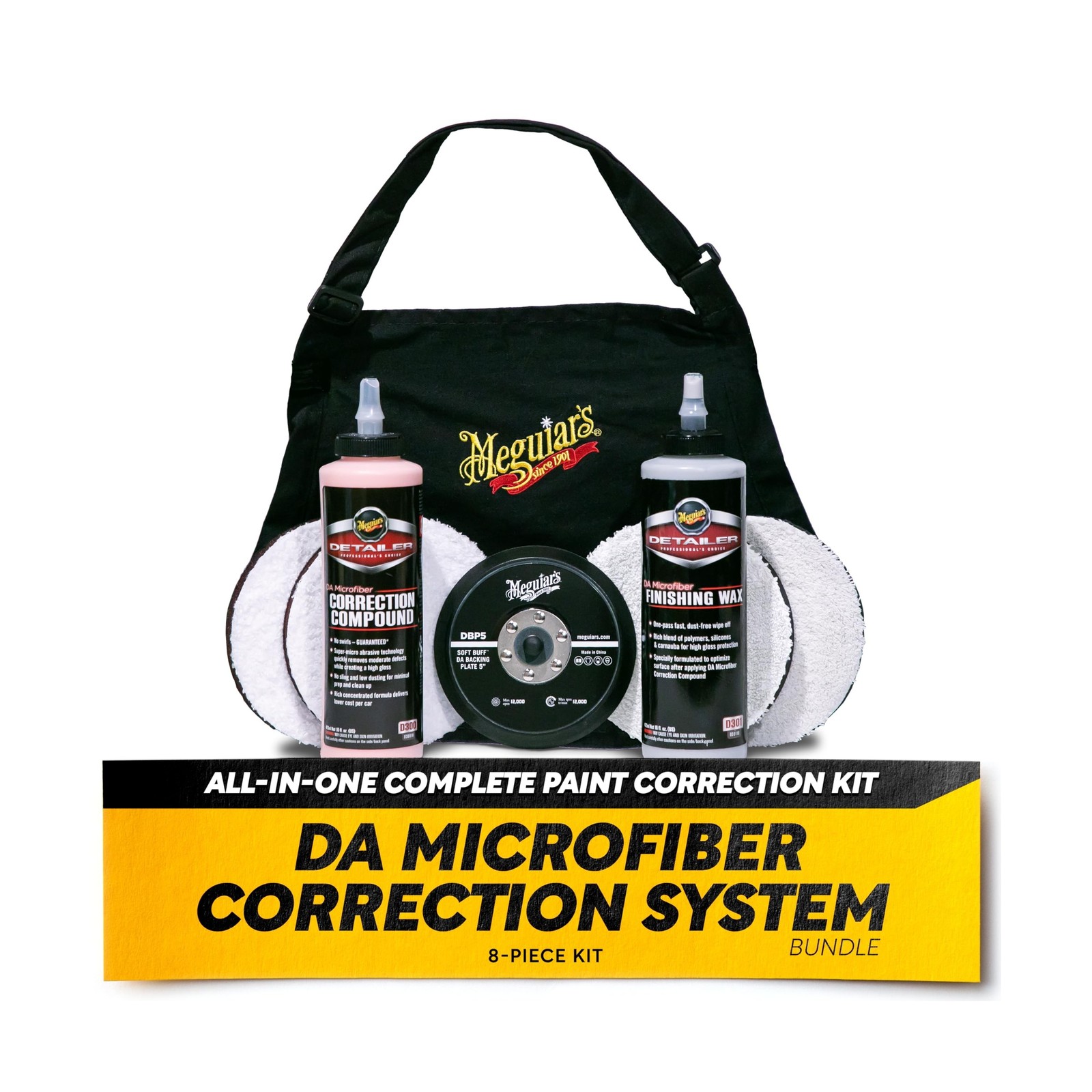 Meguiar's DA Microfiber Correction System 5" Starter Kit, Complete ... Fast Ship
