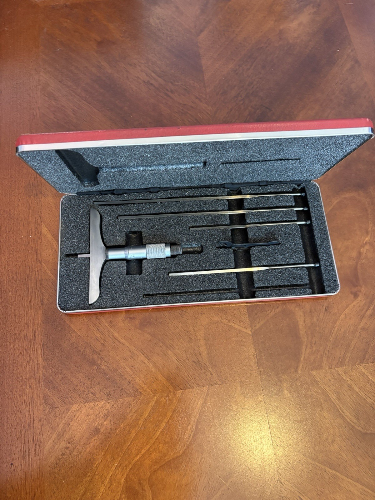 STARRETT 0-6 Inch DEPTH MICROMETER SET NO 449. Is Missing The 3 To 4 Blade
