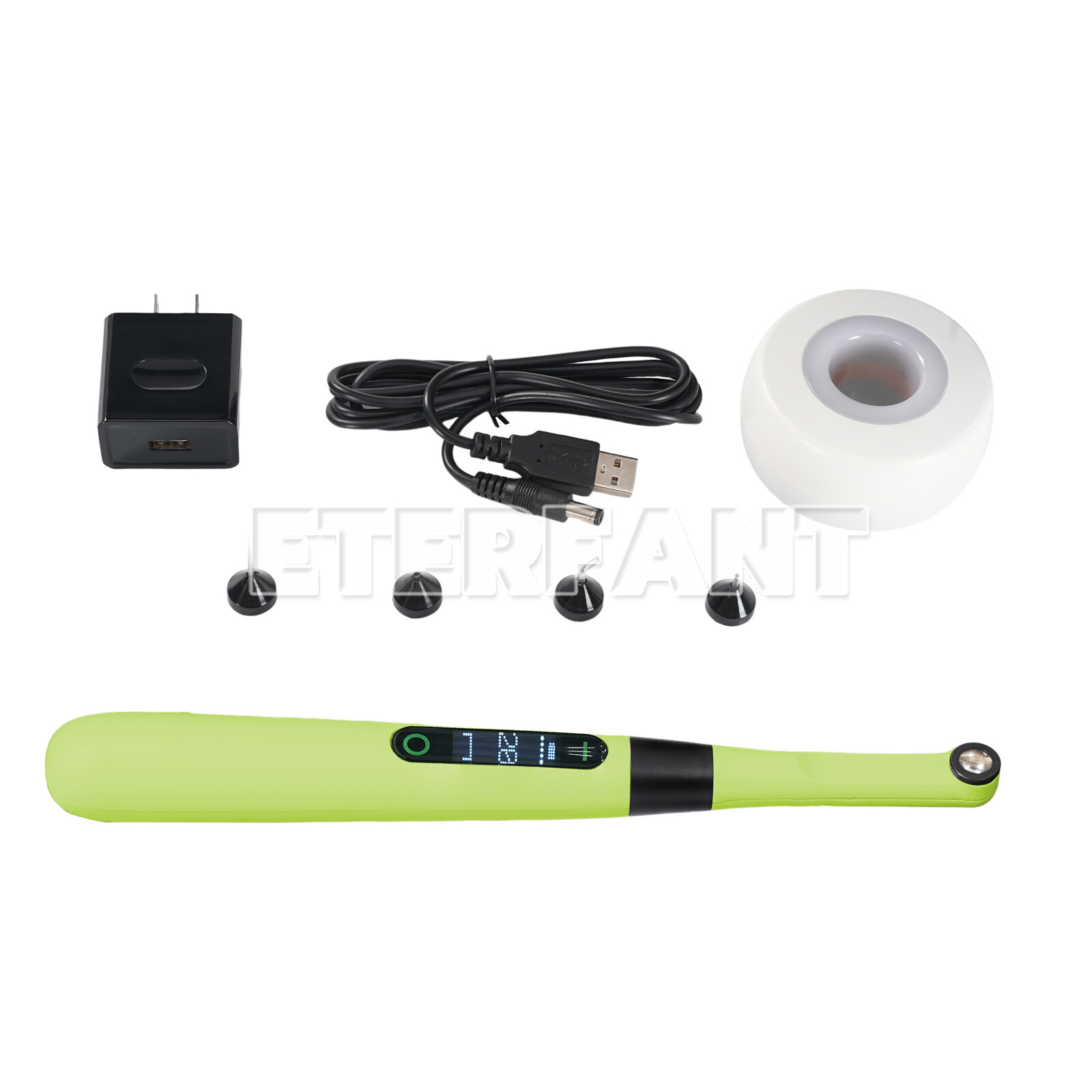 Dental X2 Ultralight Curing Light Lamp with PointCure Lens/EndoGuide Lens Green