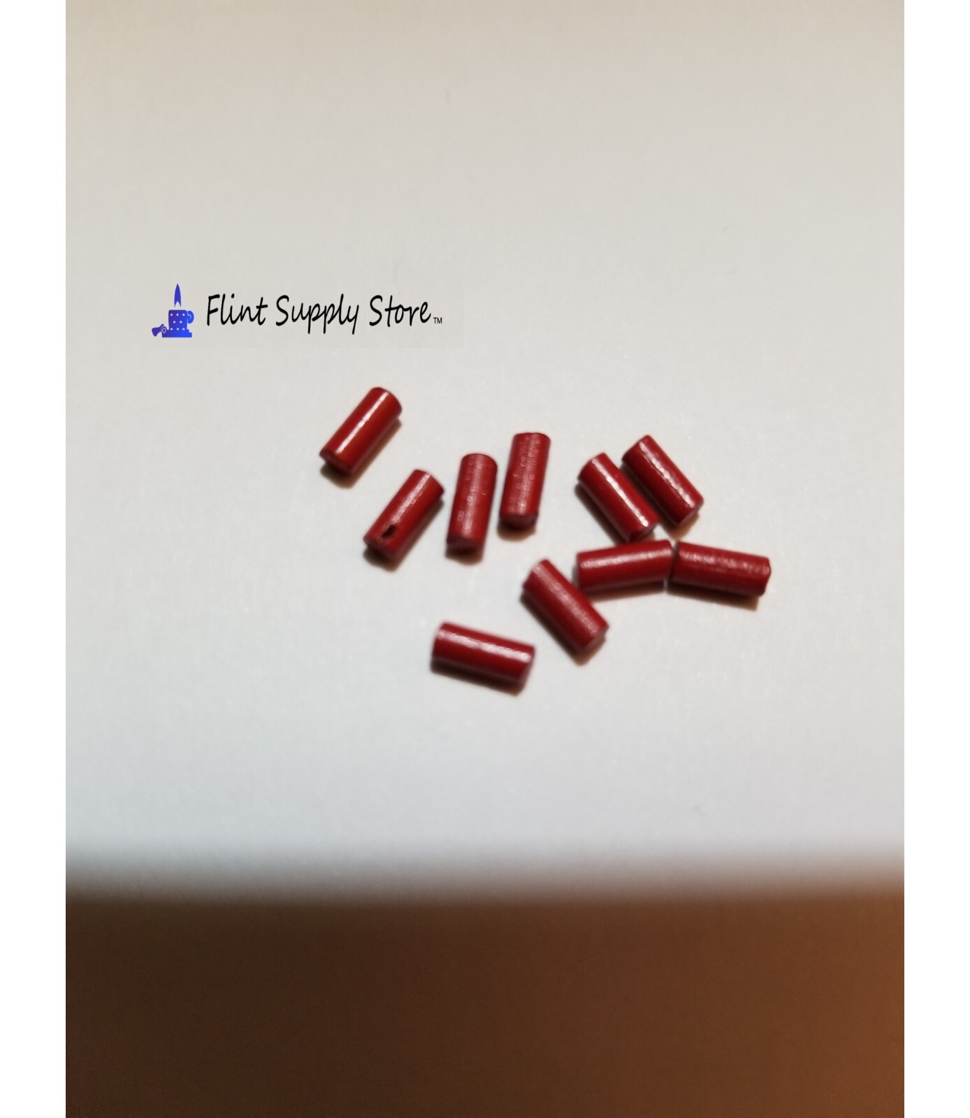 100 Pcs Red Lighter Flints for Fluid/ Gas Lighters, Replacement Flint USA Ship