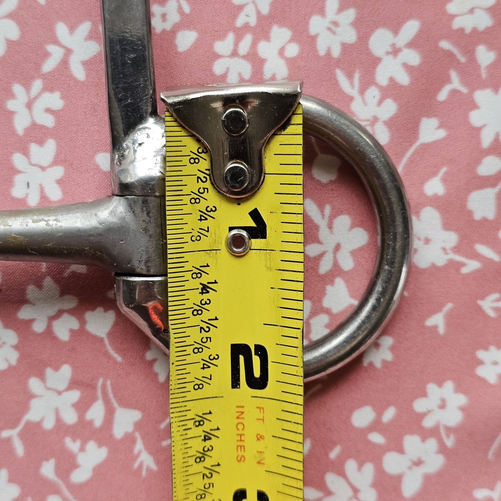 Half Cheek Smooth Snaffle Driving Bit 4 7/8" Single Jointed Used