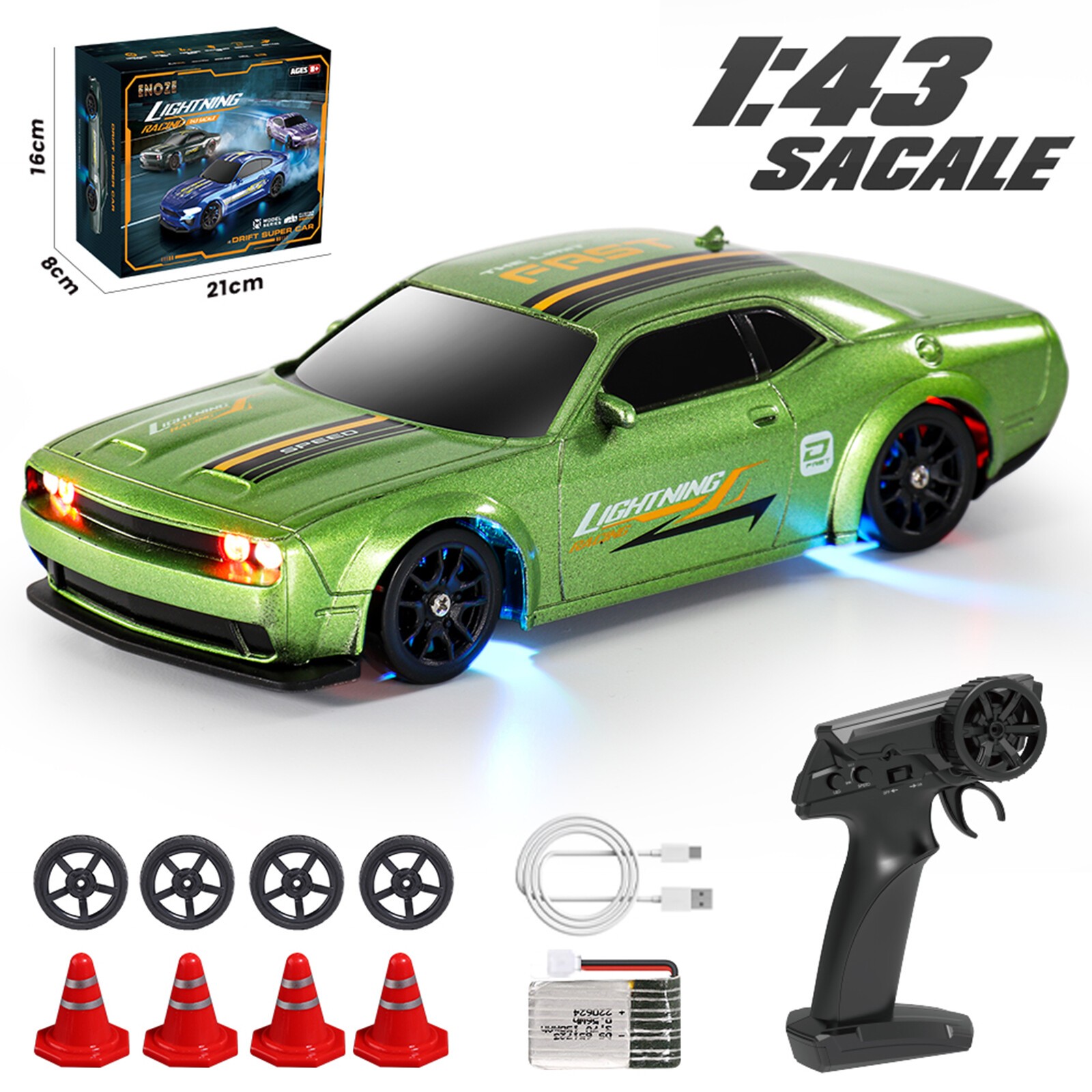 2.4G Mini RC Drift Car 1/43 Remote Control Racing Vehicles 4WD RTR Toys Model.