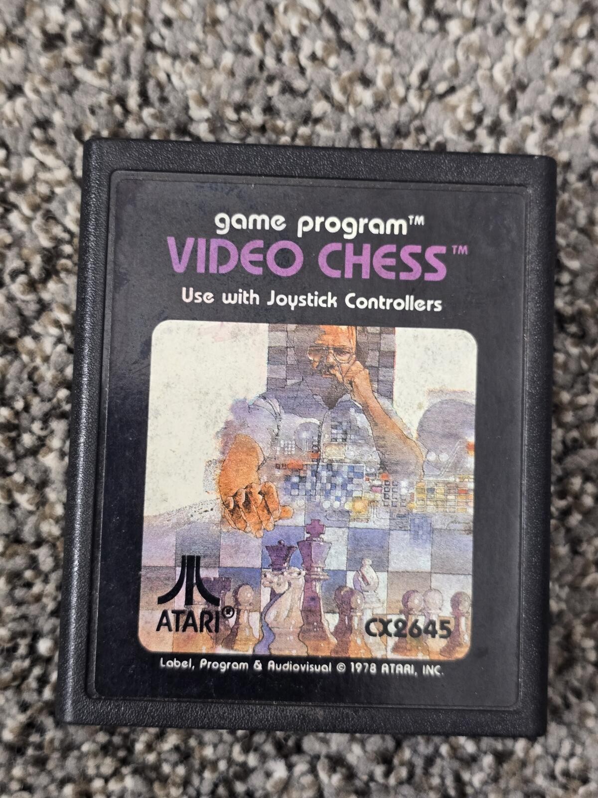 Atari Video Chess Game Program Cartridge CX2645