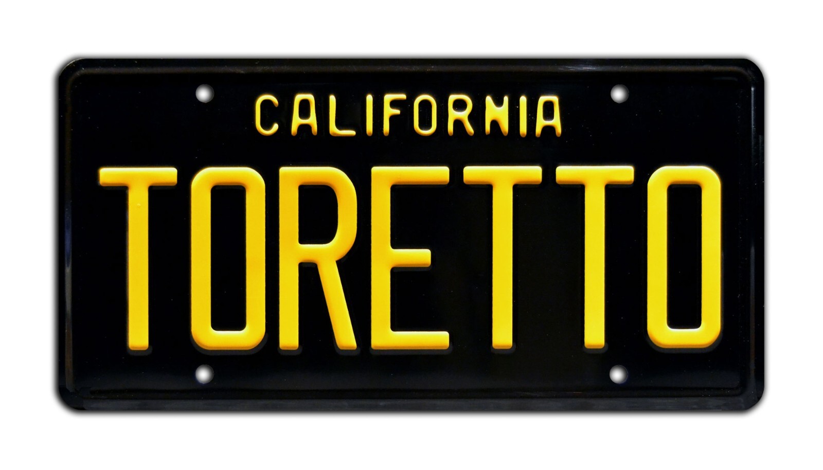The Fast and the Furious | Dodge Charger | TORETTO | Metal Stamped License Plate
