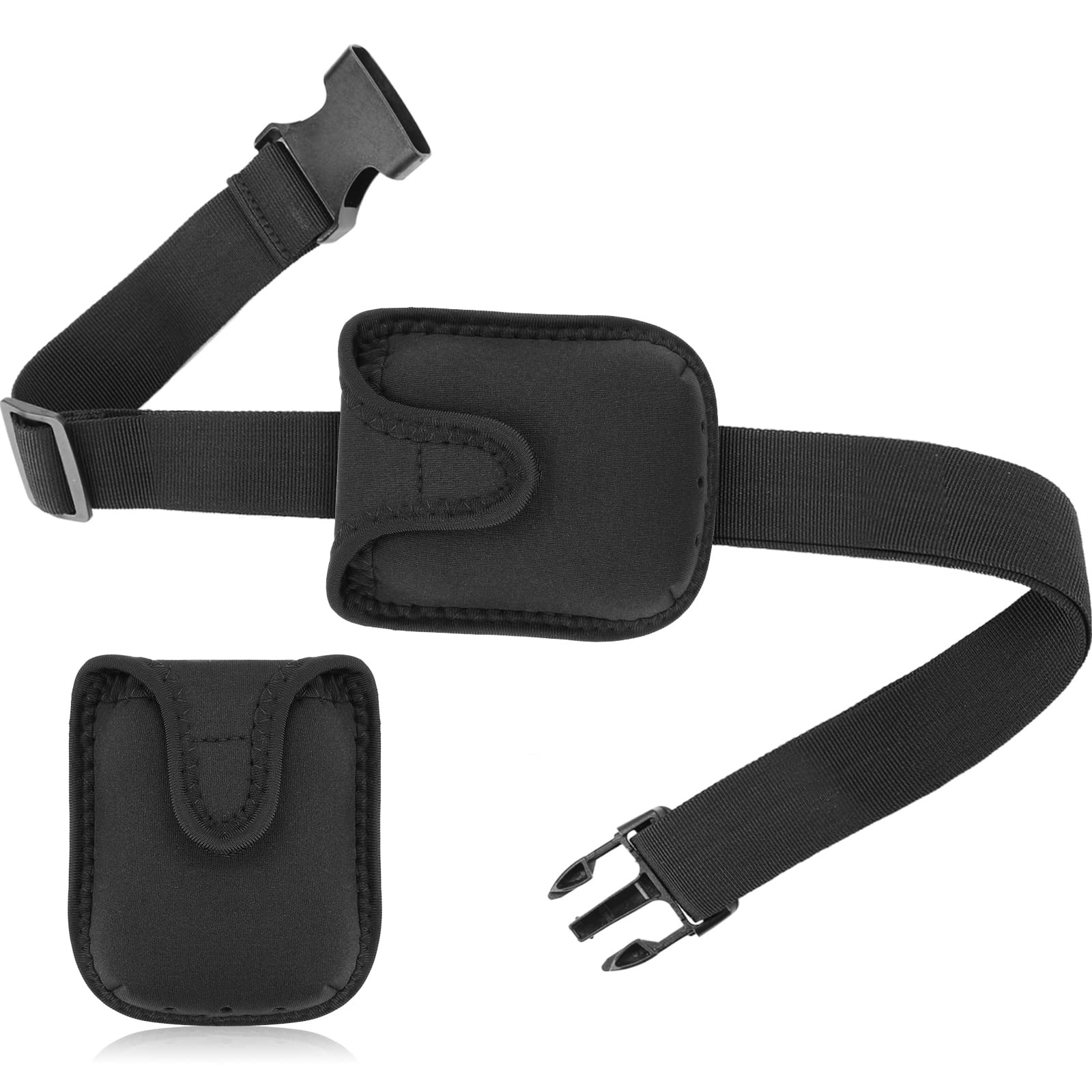Jexine Mic Belt for Fitness Instructor with 2 Pouch Detachable black