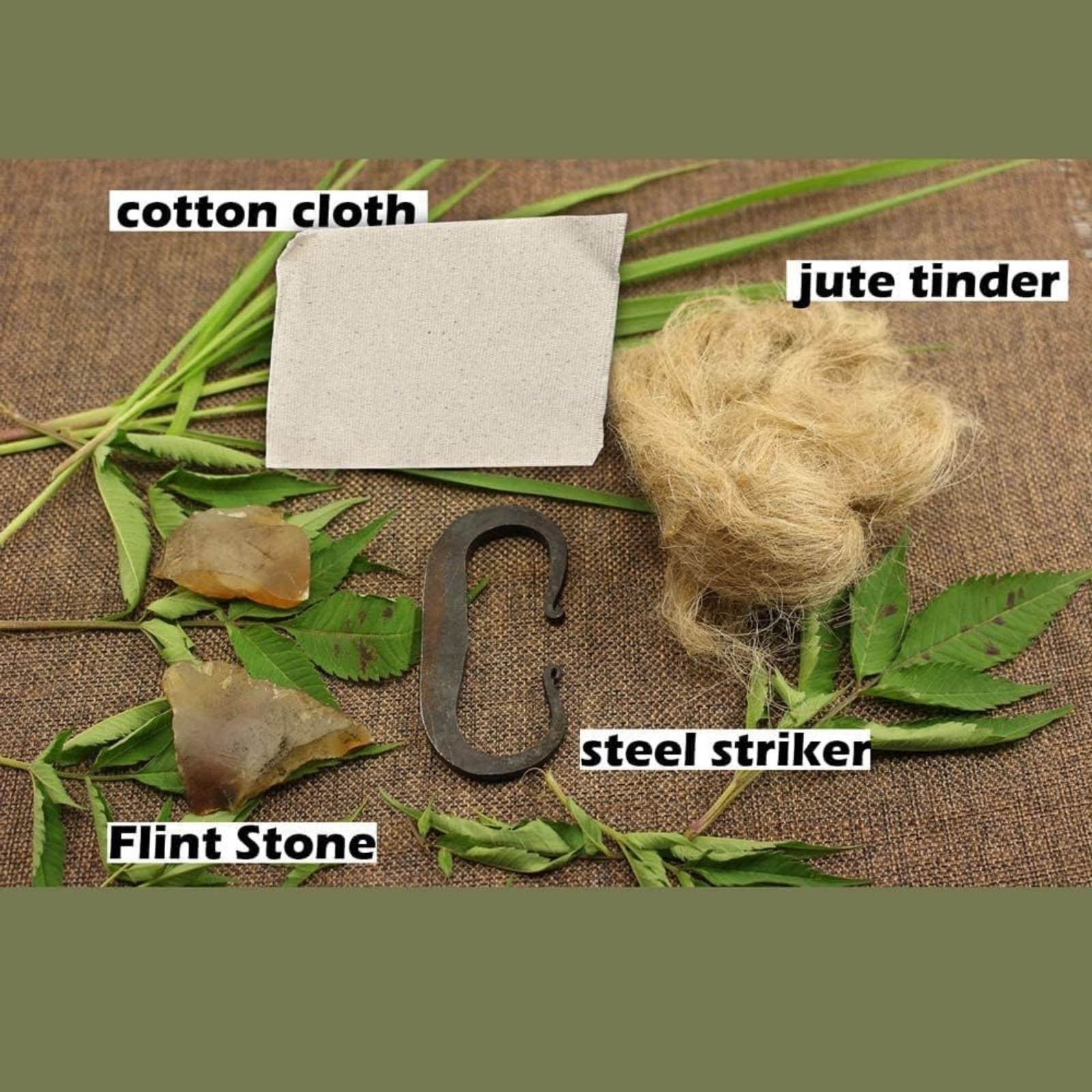 Fire Making Kit High Carbon Steel Flint Starter 15K Strikes Emergency Tool