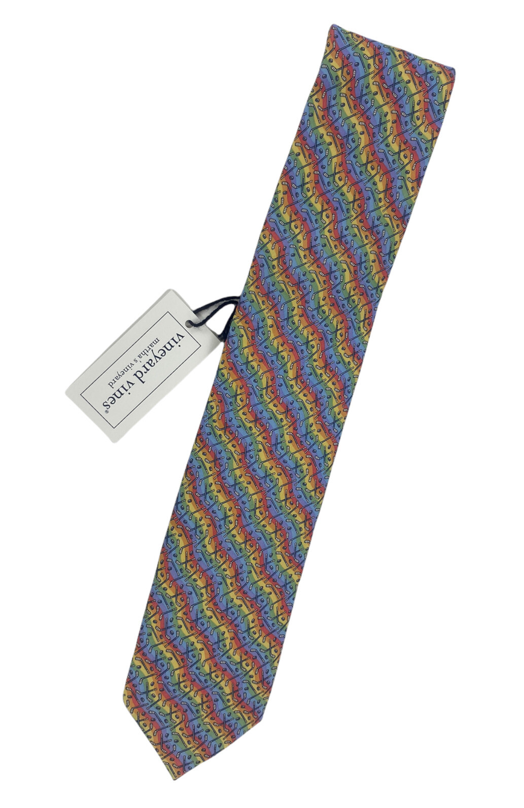 NEW Vineyard Vines NHL Hockey is for Everyone Gay Pride Neck Tie Rainbow