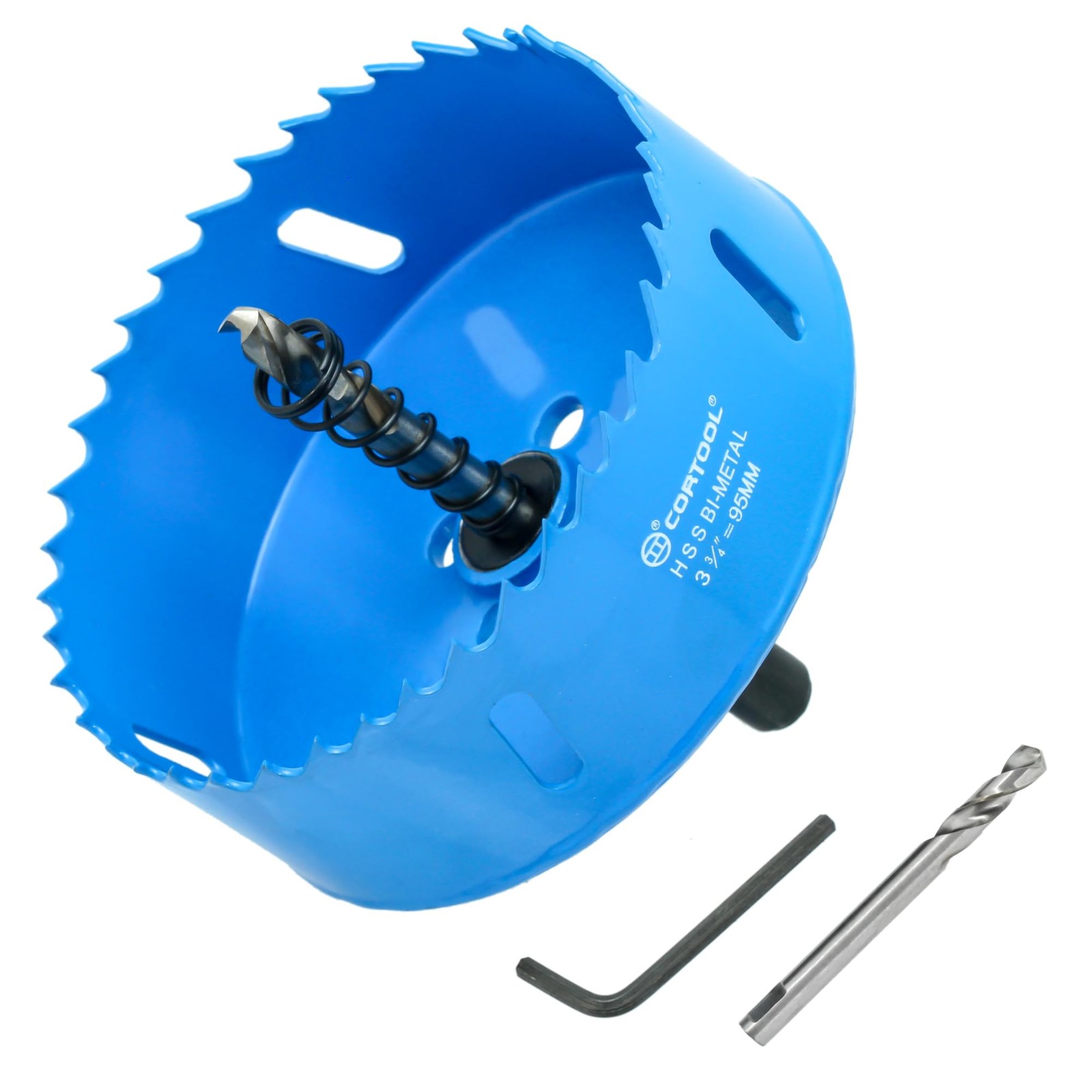 3-3/4 Inch Hole Saw with Arbor for Metal and Wood Cutting, Bi-Metal Hole Cutt...