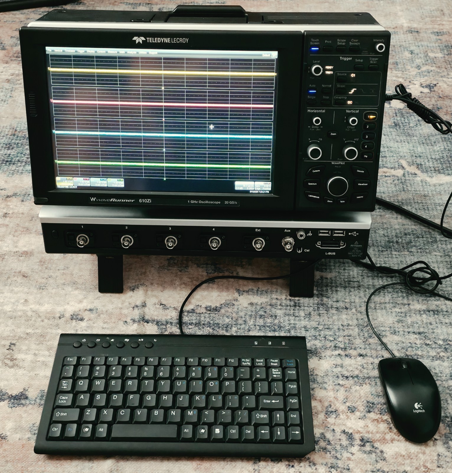TELEDYNE LECROY WAVERUNNER 610Zi 1GHZ 20GS/s 4 CHANNEL DIGITAL OSCILLOSCOPE