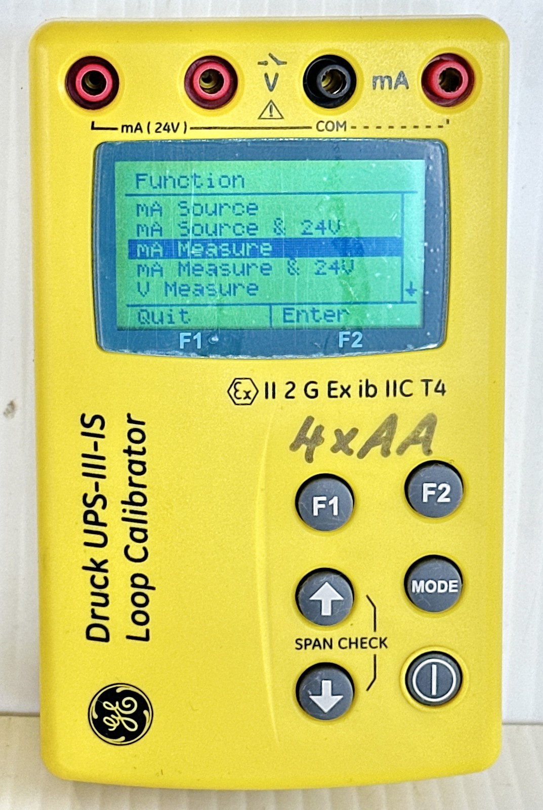 Druck UPS III IS Loop Calibrator Intrinsically Safe ATEX Linear Flow