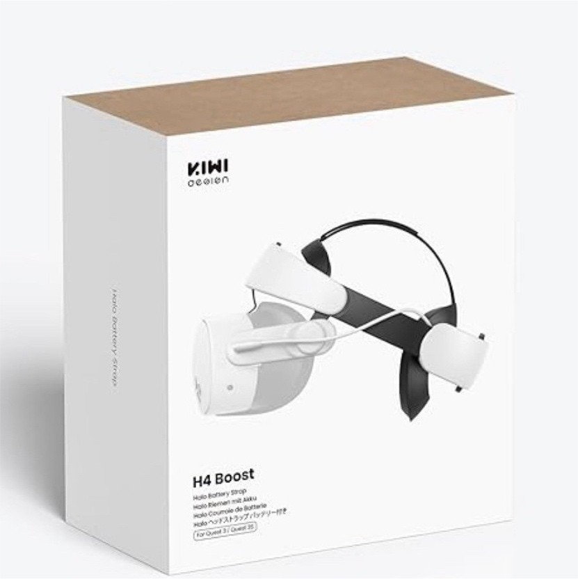KIWI design H4 Boost Head Strap w/ USB-C Battery Pack for Meta Quest 3/3S