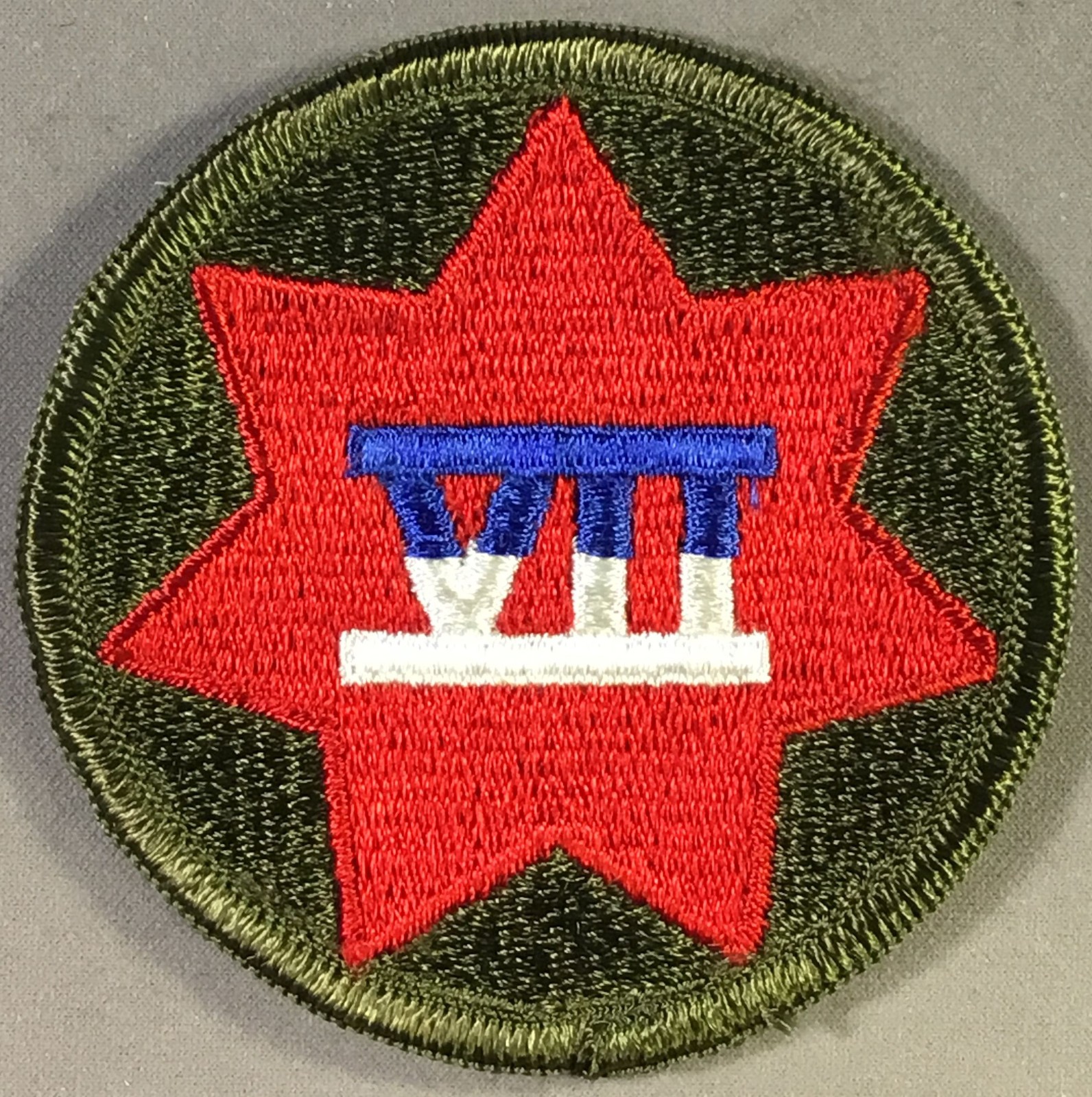 WW2 Army 7th Corps licensed patch