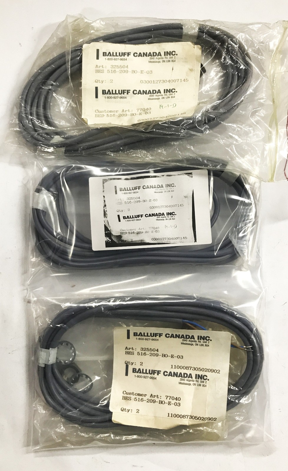 Balluff Proximity Sensor BES516-209-BO-E-03 [Lot of 3] NOS