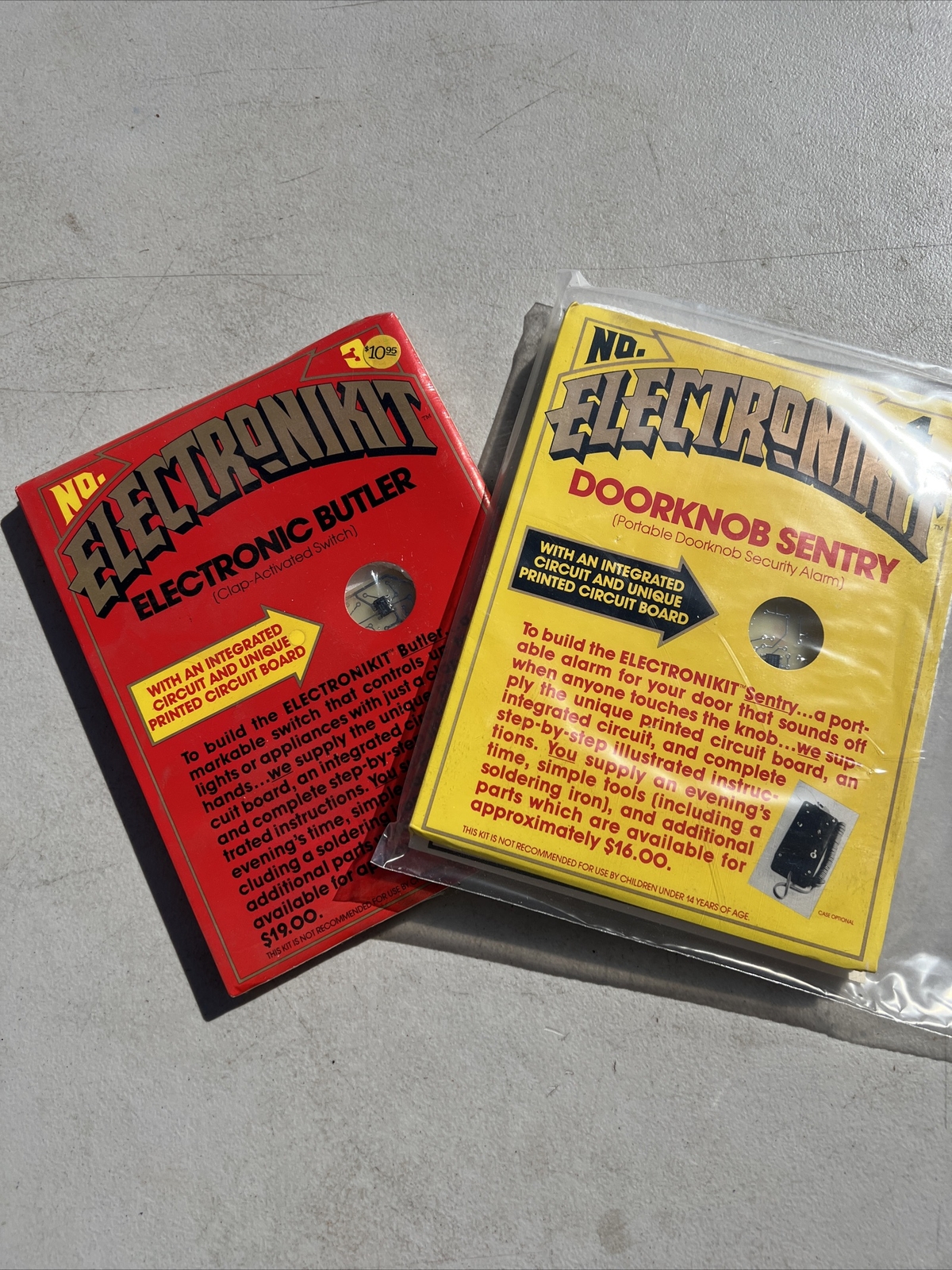 New Electronikit No. 3 & 4  Electronic Butler (clap Switch) & Doorknob Sentry