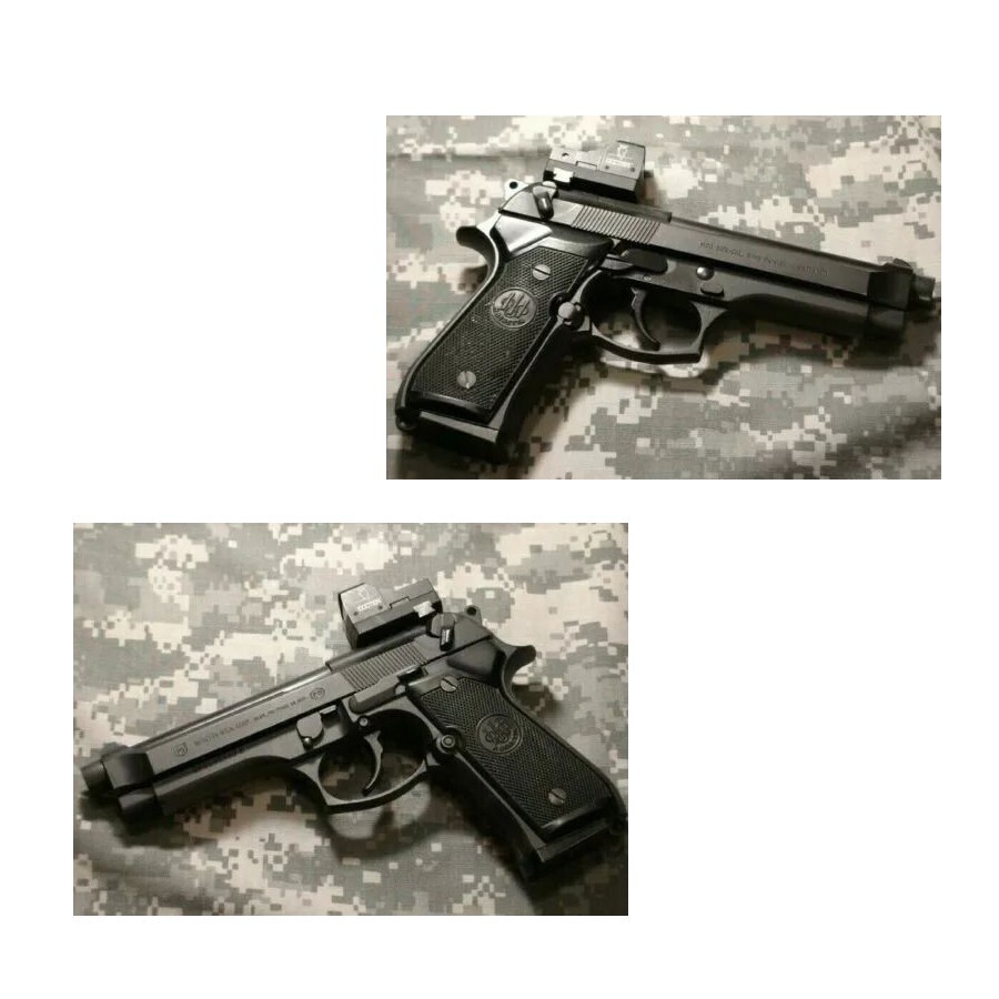 Beretta 92 FS Pistol Mount Plate for Burris Fastfire,Vortex Venom Red Dot Sight