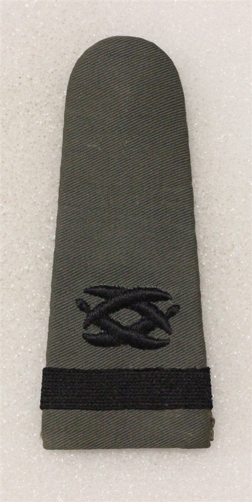U.S. Navy Rank Shoulder Mark: LTJG, Civil Engineer (single) - Gray (SP-297)