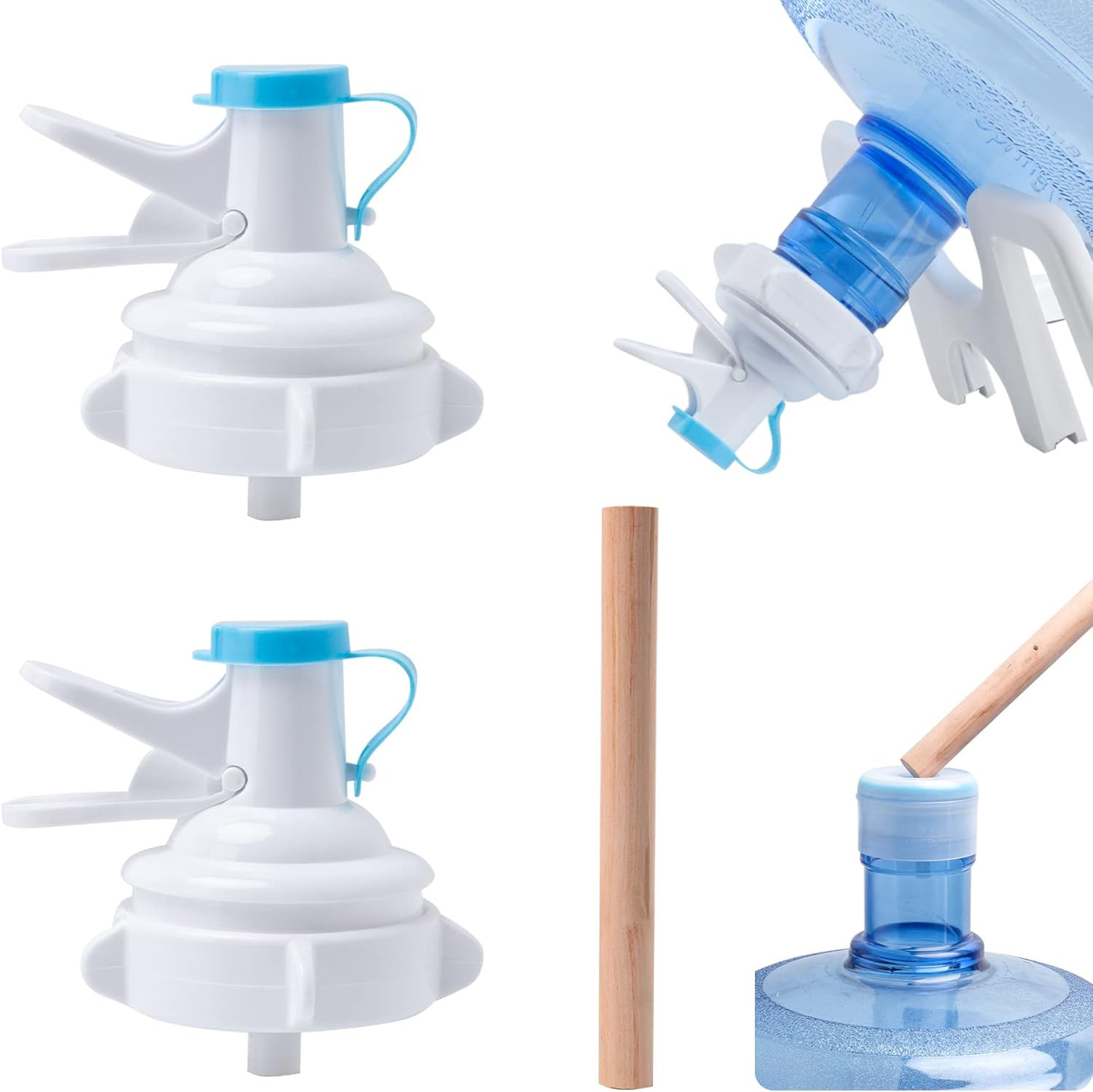 2 Pack Water Dispenser Valve, Water Jug Dispenser Valve, Jug Cap Bottle Spout...
