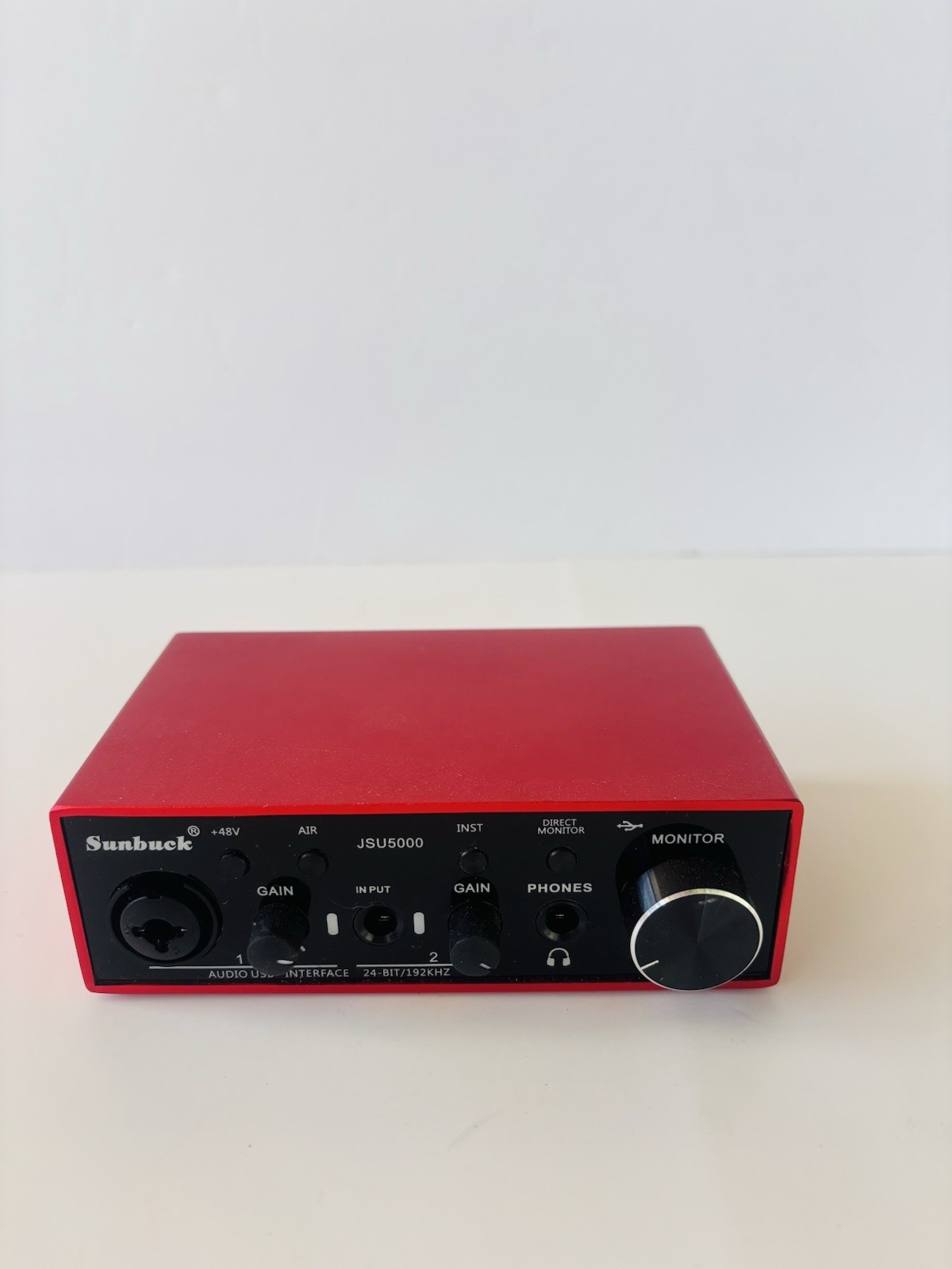 Sunbuck JSU5000 USB Audio Interface 24-Bit/192kHz Desktop Phantom Power