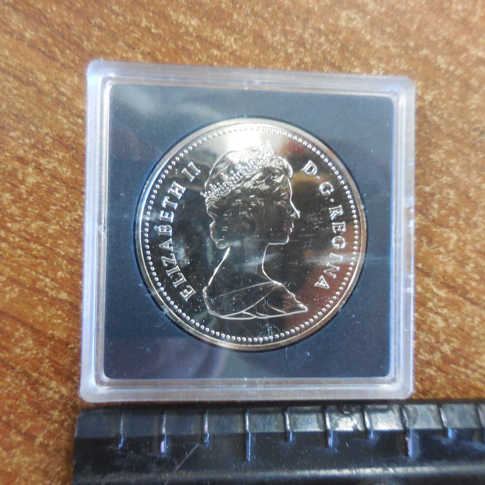 1981 Transcontinental Railroad Canada Silver Dollar PL $1 Coin .500