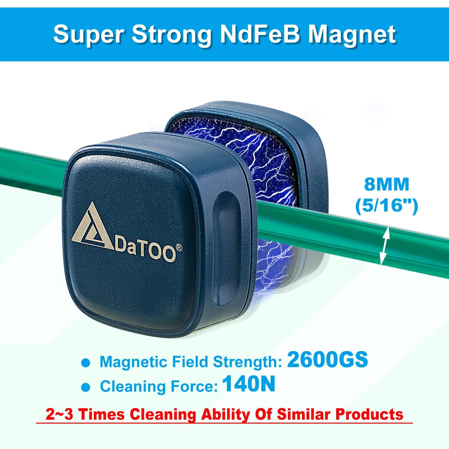 DaToo Aquarium Mini Magnetic Scrubber Scraper Small Fish Tank Cleaner Nano