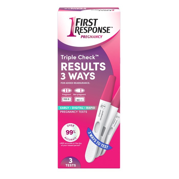 First Response Triple Check Pregnancy Test Kit 3 EA