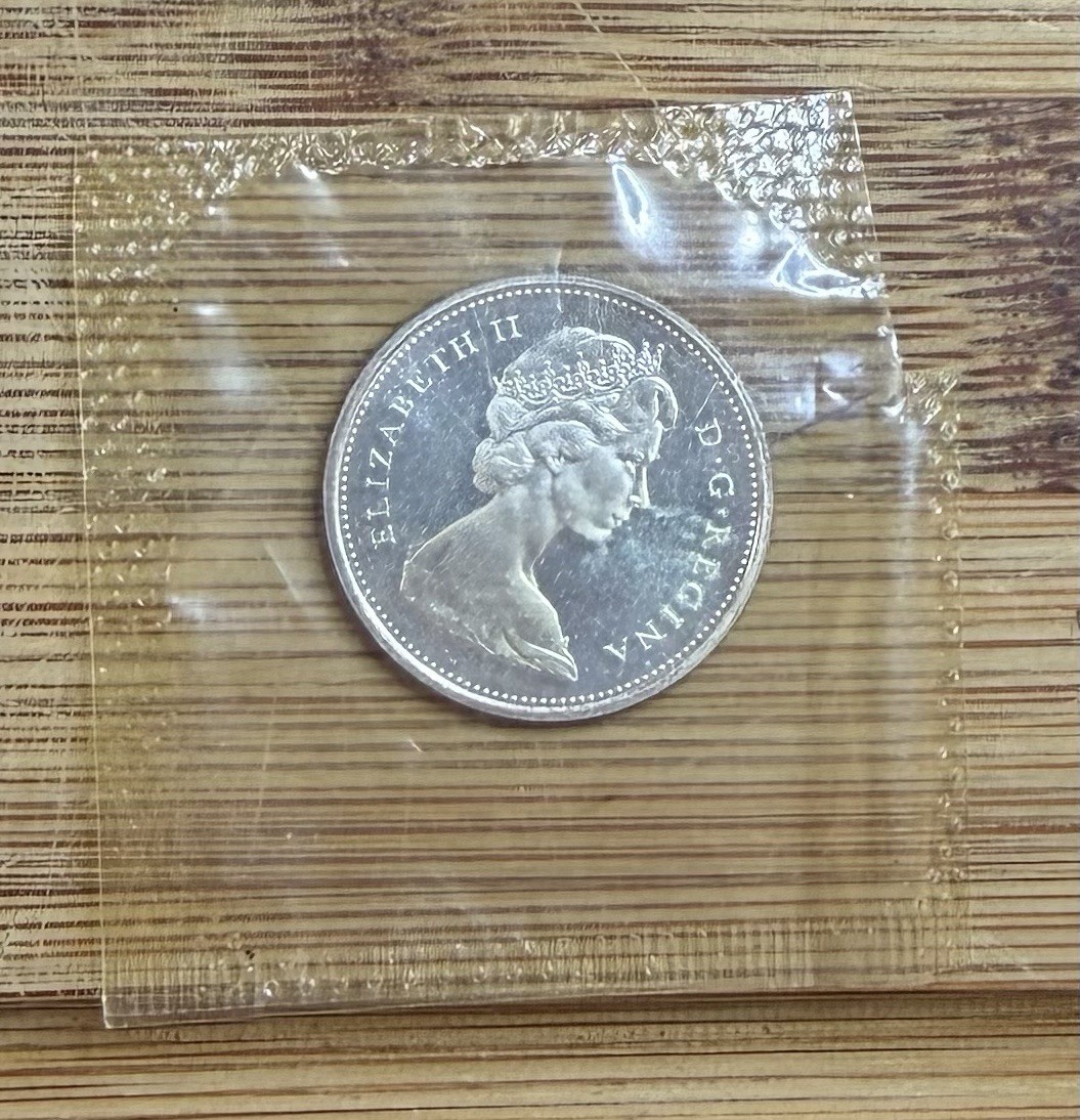 1965 CANADA .80 SILVER Sealed Cameo PROOF Quarter 25 CENTS
