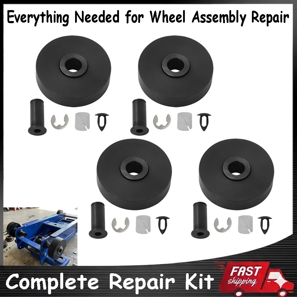 4x Complete Rolling Jack Wheel Repair Kit for 4 Post Auto Lift SB700005 SB100005
