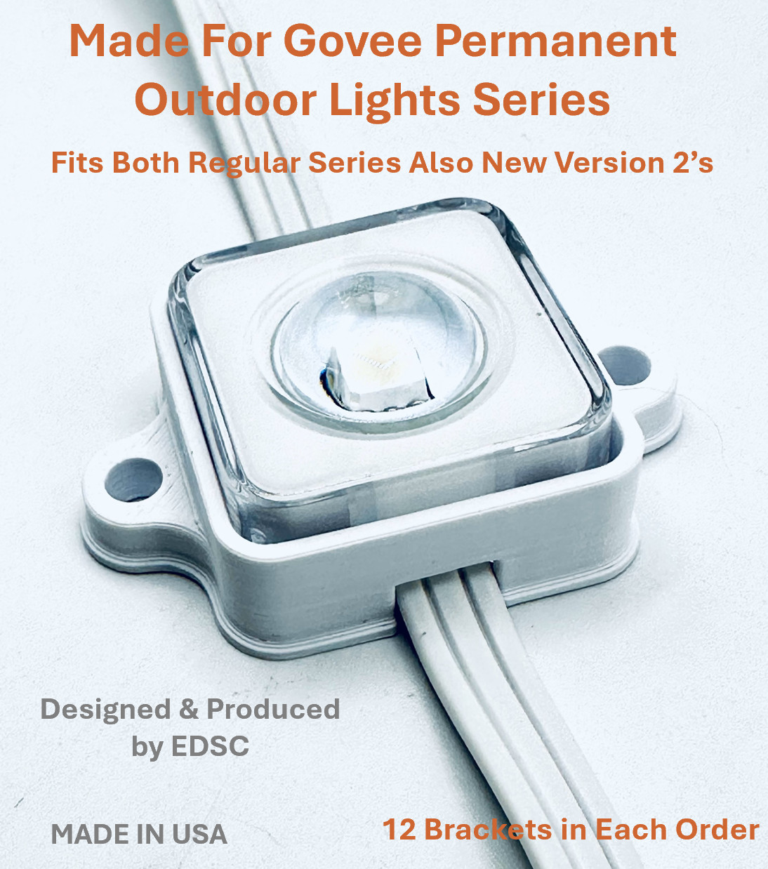 Govee Permanent Outdoor Light Mounting Brackets-Soffit/Peak Clips Regular Series
