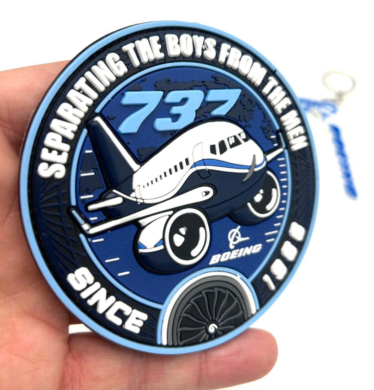 BOEING 737 -SEPARATING THE BOYS FROM THE MEN- HIGH QUALITY PVC PATCH