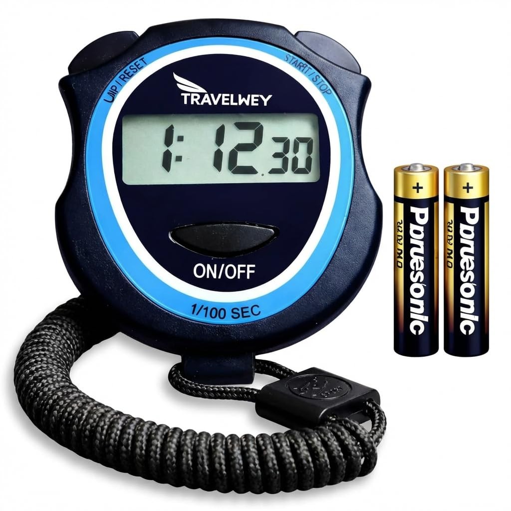 Digital Stopwatch - No Bells, No Whistles, Simple Basic Operation, Silent, Clear