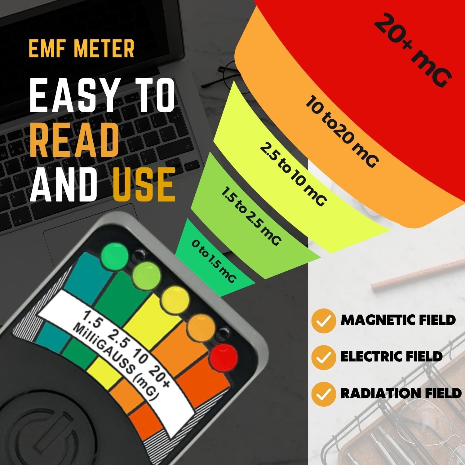 Portable EMF Detector for Ghost Hunting & Safety